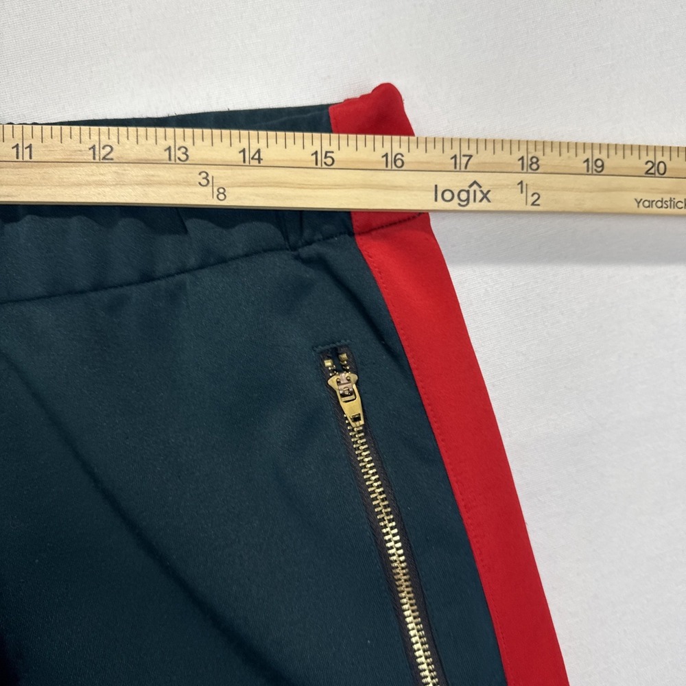Smoke Rise Joggers Mens Sz 34x32 Lounge Taper Zip Green Red Joggers - Picture 5 of 6